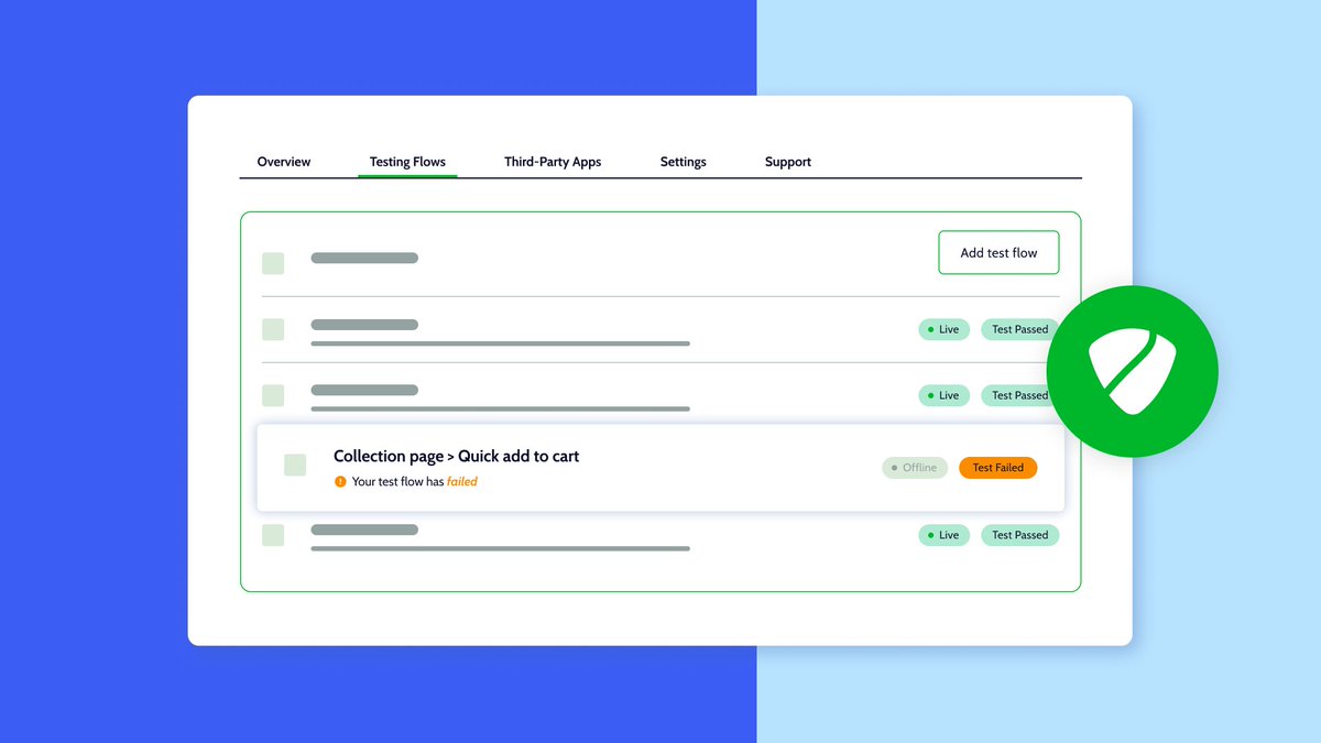 So you’ve installed @Rewind Monitor to QA your <a href="/Shopify/">Shopify</a> store and get ahead of #downtime before it impacts your customer journey.

Now what? 👀

Discover the power of test flows—and how to set them up today—on our blog: bit.ly/472hDGm

#ecommercetips #dataprotection