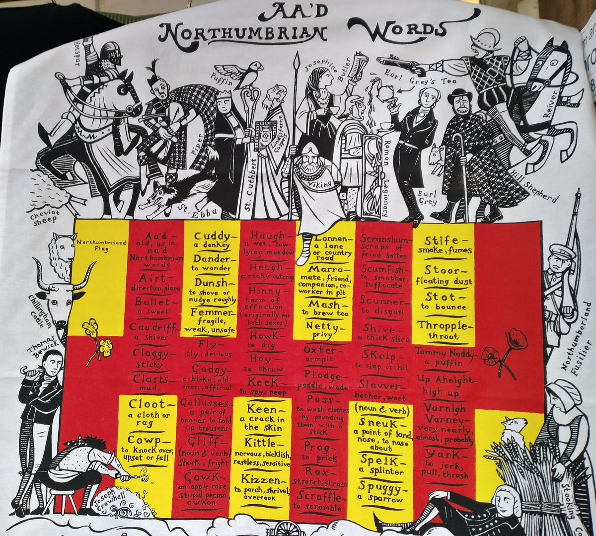 LearningHoolet's tweet photo. #sharedorigins #Scots #Northumbrian #ShameItsATeaTowel! @scotslanguage https://t.co/WZnvb92lK1