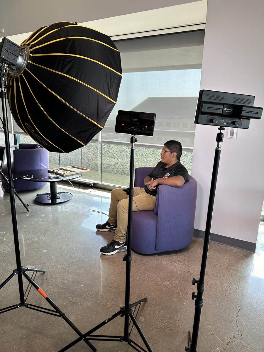 P-TECH students were excited to participate in Film Day this summer! Shout out to #Accenture and the Lead Program for supporting Dallas ISD's #PTECH scholars! #bts #weareptech #disd #dallasschools @Accenture #learningtolead