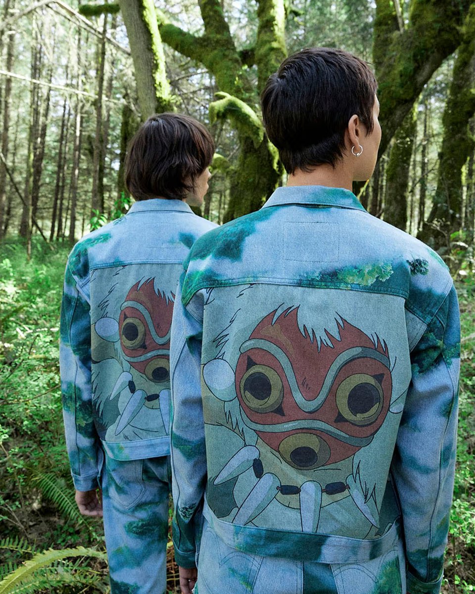 HYPEBEAST's tweet photo. Levi's and Studio Ghibli Deliver Thematic 'Princess Mononoke' Collection https://t.co/Ml62K5ZKIR