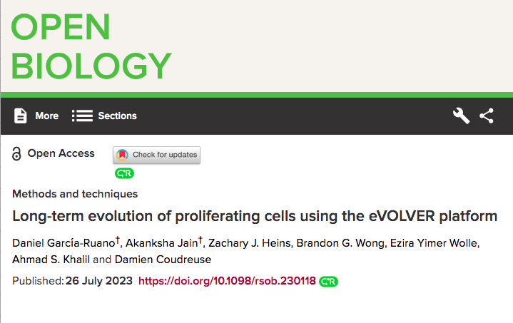 I am thrilled to share with you the second 1st-author paper of my PhD 🎓🥳 Together with @Akankshajain142 and cols., we developed new software, hardware and protocol improvements to perform experimental evolution using the eVOLVER culture platform!