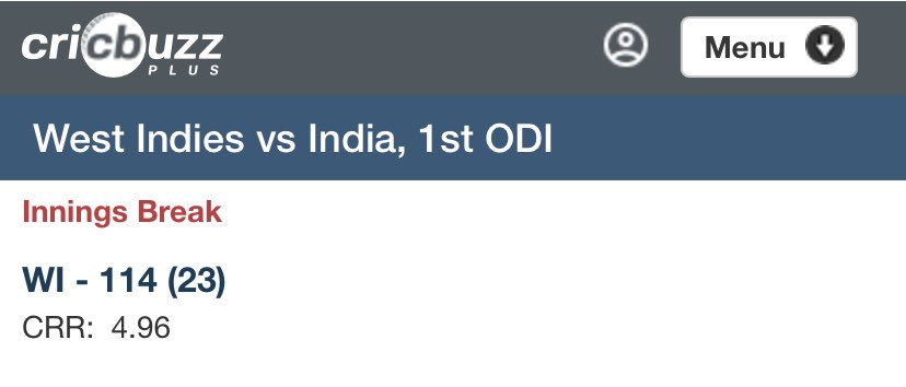 DandyaNhiBandya's tweet photo. There’s no hope for WI in international cricket
#INDvWI #INDvWIonFanCode https://t.co/7dMIlYcJSS