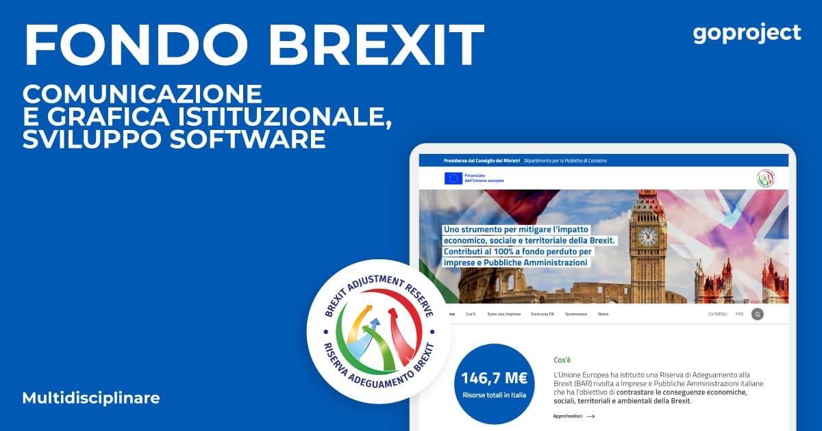 La Go Project si è aggiudicata la gara per le attività di comunicazione istituzionale della BAR (Brexit Adjustment Reserve). 

Ecco il link con tutte le informazioni sul progetto: goproject.it/blog/259-go-pr…