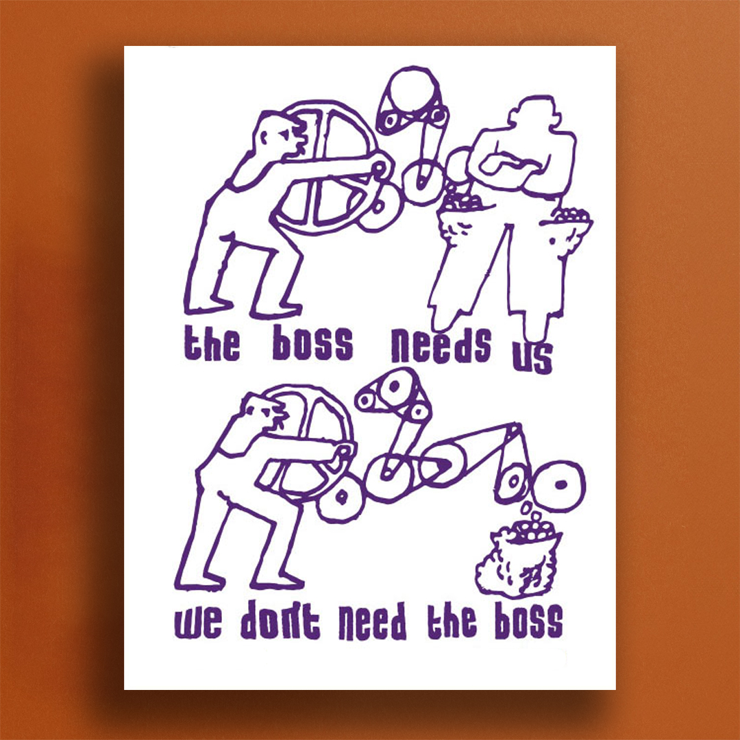 The boss needs you, you don't need the boss!

Poster from Atelier Populaire, Paris 1968.
