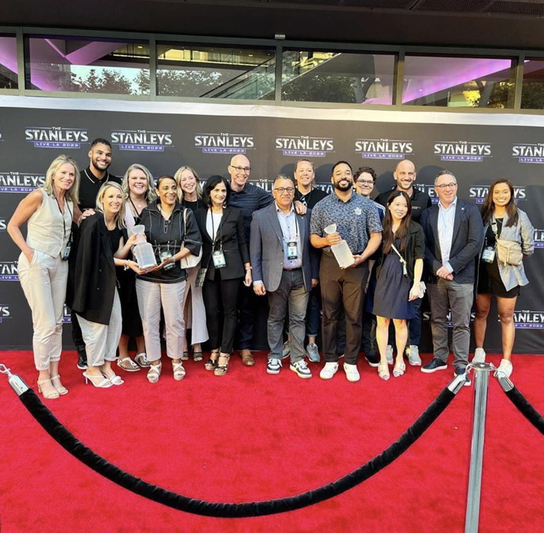 We are thrilled to share that the @MapleLeafs and MLSE received two 2023 NHL Stanley Awards for Best Marketing Campaign ('Welcome to the Flip Side') and Best Sponsorship Activation (“Milk Every Moment” with @ontariodairy). Thank you @NHL and congratulations to all other winners!