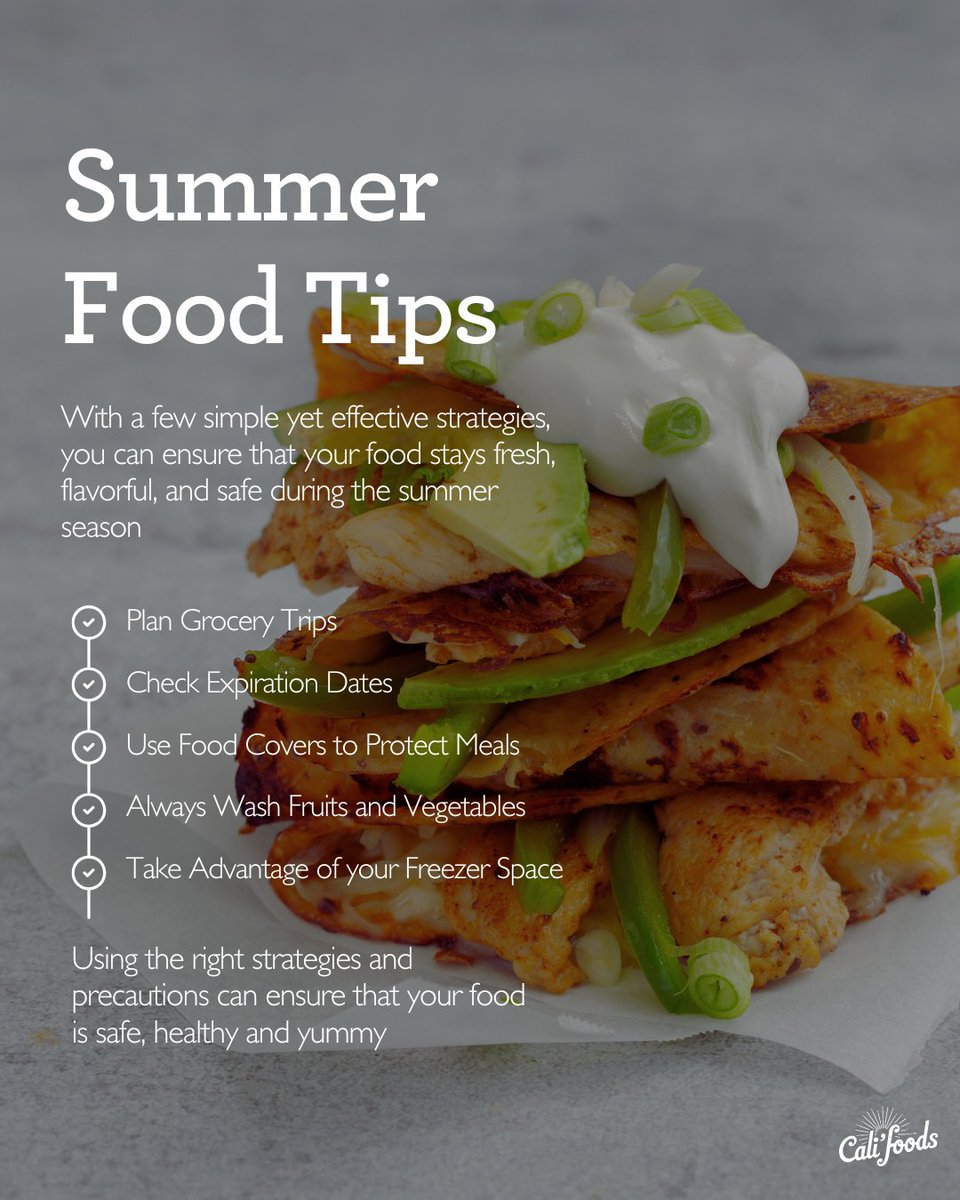 It's heating up fast this summer, and that means your food is too. Check out our tips for keeping food safe in the summer heat😎 ☀️