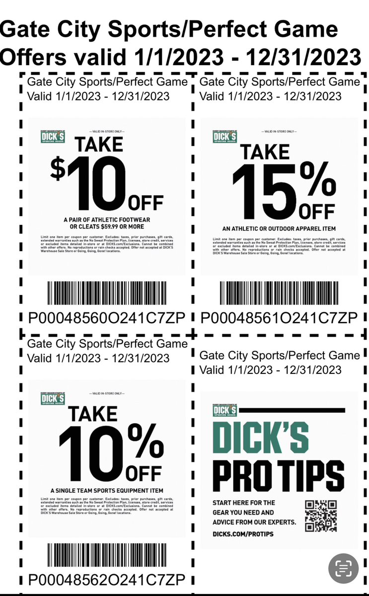 Take advantage of these Dicks Sporting Goods coupons! The coupons work in any state! Valid through 12/31/2023.