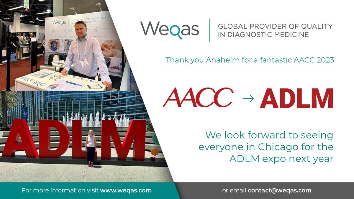 Our team had a great time at this years AACC Clinical Lab Expo. It was exciting to be back in the USA for the first time since 2019, and we hope to see you next year in Chicago for ADLM. #2023AACC #AACC2023 #ProficiencyTesting #POCT #myADLM