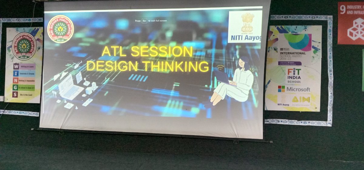 Anju83726354's tweet photo. Ideate, challenge assumptions and create ideas. ATL Session on Design Thinking provided an enthralling opportunity to Bal Bhavanities #BBPSMV by #ENPOWER under ATL enhancement Programme. #AIM #NITIAYOG #G20 @AIMtoInnovate @cbseindia29 @vividh87 https://t.co/Z8dCIOomVW