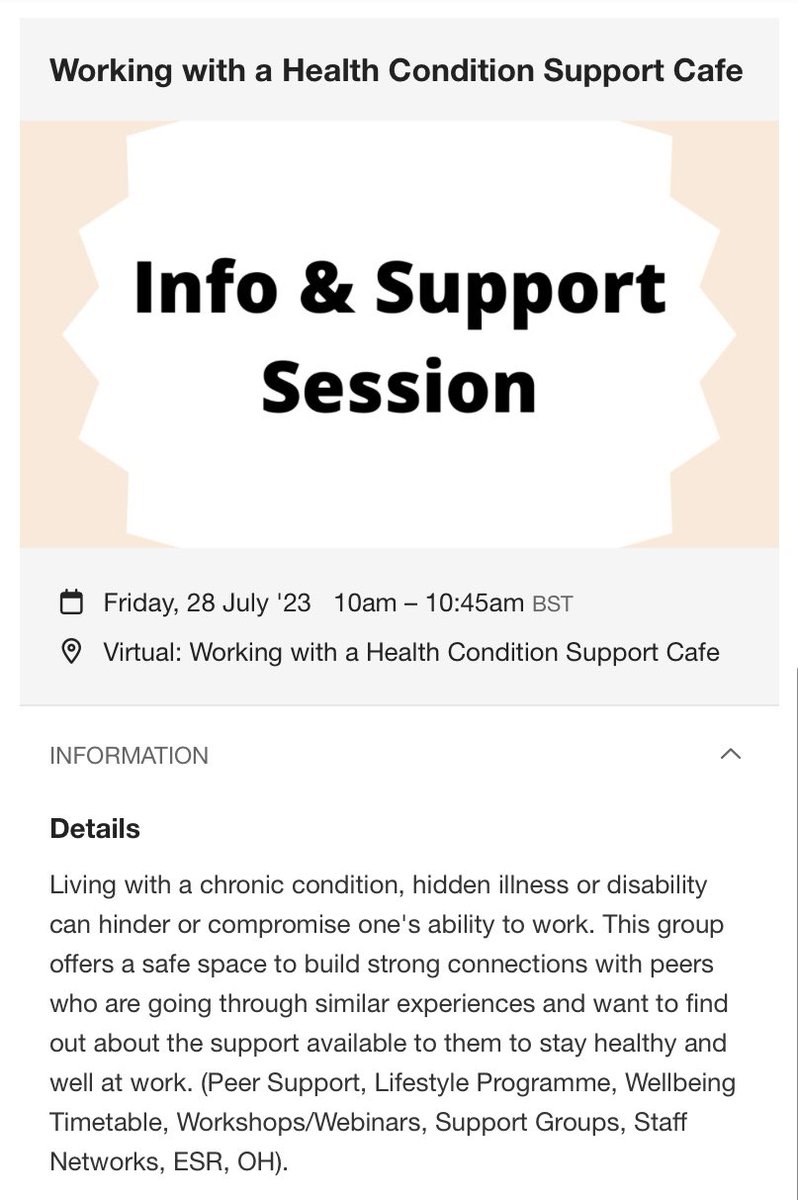 Ula Z (@ulaulaz13) on Twitter photo Working with a health condition? Join our Support Cafe to keep you healthy, safe & well at work 💙 <a href="/JoinedUpCare/">Joined Up Care Derbyshire</a> <a href="/JucdWellbeing/">JUCD Wellbeing</a> <a href="/UHDBWellbeing/">UHDB Wellbeing</a> <a href="/UHDBTrust/">University Hospitals of Derby and Burton NHS FT</a> <a href="/royalhospital/">Chesterfield Royal Hospital NHS FT</a> <a href="/DCHS_Disability/">Disabilities & LTC Staff Network @DCHS</a> <a href="/derbyshcft/">Derbyshire Healthcare 💙</a> <a href="/SharonExtance/">Sharon Extance💙🇺🇦 pronouns She/Her</a> <a href="/TwiggyMidwife/">PaulineT</a>
#staffwellbeing bookwhen.com/jucdwellbeing Working with a health condition? Join our Support Cafe to keep you healthy, safe & well at work 💙 <a href="/JoinedUpCare/">Joined Up Care Derbyshire</a> <a href="/JucdWellbeing/">JUCD Wellbeing</a> <a href="/UHDBWellbeing/">UHDB Wellbeing</a> <a href="/UHDBTrust/">University Hospitals of Derby and Burton NHS FT</a> <a href="/royalhospital/">Chesterfield Royal Hospital NHS FT</a> <a href="/DCHS_Disability/">Disabilities & LTC Staff Network @DCHS</a> <a href="/derbyshcft/">Derbyshire Healthcare 💙</a> <a href="/SharonExtance/">Sharon Extance💙🇺🇦 pronouns She/Her</a> <a href="/TwiggyMidwife/">PaulineT</a>
#staffwellbeing bookwhen.com/jucdwellbeing
