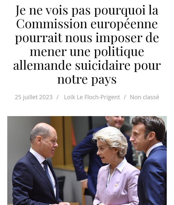 f_philippot's tweet photo. Bravo à Loïk Le Floch-Prigent, ancien dirigeant de grandes entreprises nationales, de dire la vérité !

Diffusons massivement !

Retrouvons le sens de l’intérêt national alors que l’Allemagne via l’UE nous mène une guerre à mort !
⤵️ https://t.co/vCj1BTQ1C5