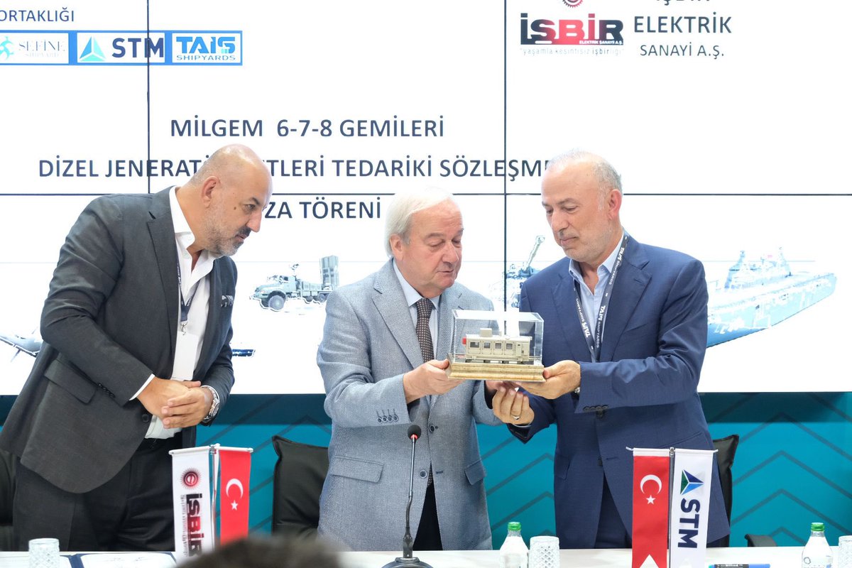 isbirelektrik's tweet image. Savunma Sanayiimizdeki Kesintisiz İŞBİRliklerimiz devam ediyor. 
TAIS İş Ortaklığı ile Milgem 6-7-8 Gemileri için Jeneratör Tedarikine İlişkin Sözleşme imzaladık. Ülkemize ve Savunma Sanayiimize hayırlı olmasını dileriz.  #idef2023 #işbirelektrik #milgem @STMDefence