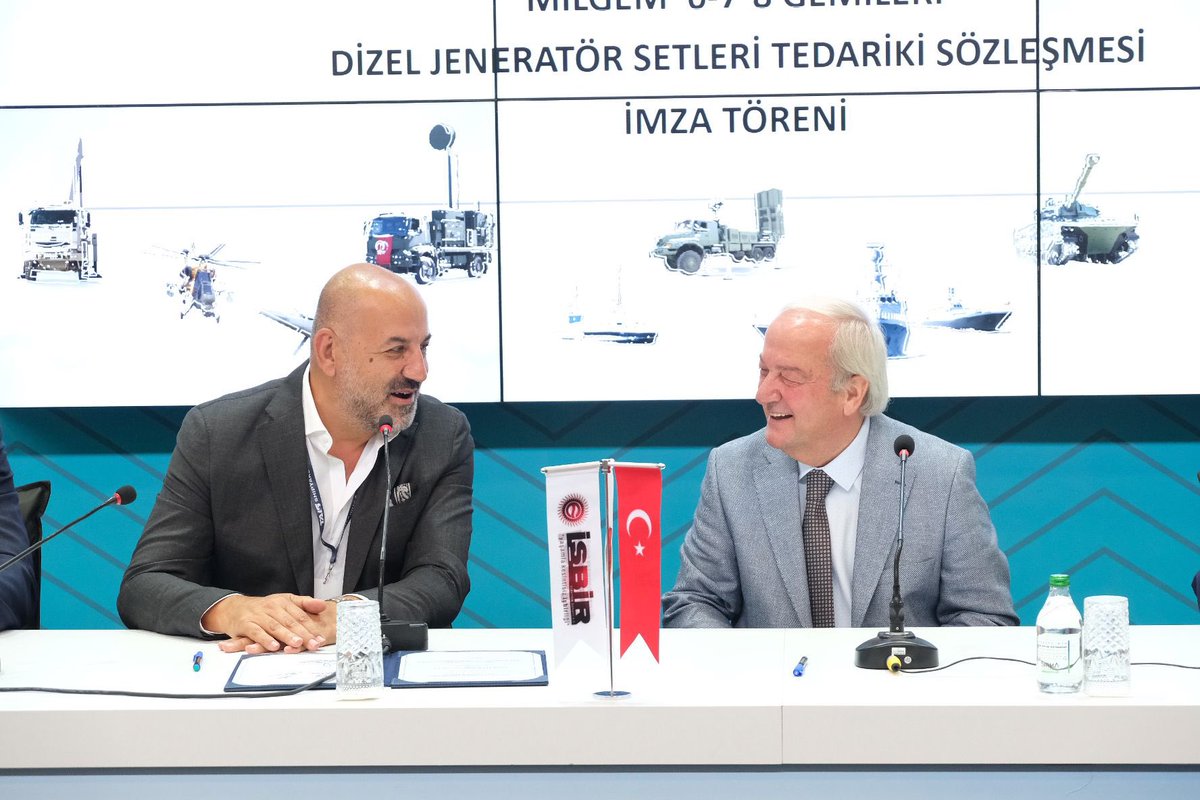 isbirelektrik's tweet image. Savunma Sanayiimizdeki Kesintisiz İŞBİRliklerimiz devam ediyor. 
TAIS İş Ortaklığı ile Milgem 6-7-8 Gemileri için Jeneratör Tedarikine İlişkin Sözleşme imzaladık. Ülkemize ve Savunma Sanayiimize hayırlı olmasını dileriz.  #idef2023 #işbirelektrik #milgem @STMDefence