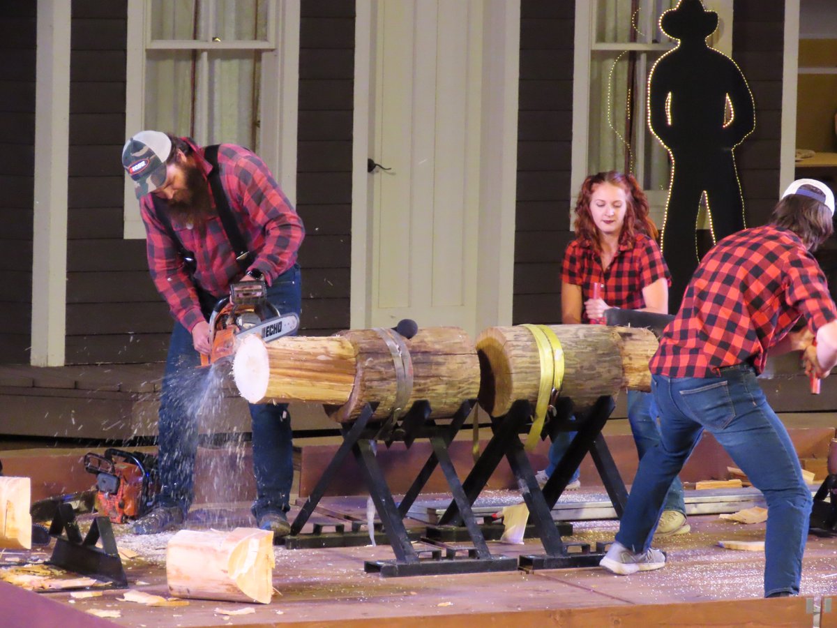 Come and see the Paul Bunyan Lumberjack Show at the Medora Musical.
