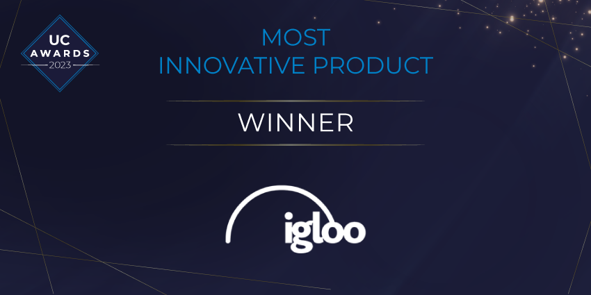 uctodaynews's tweet photo. Kudos to @IglooVision for winning Most Innovative Product at UC Awards 2023 🥇 Well deserved!

Well done to the other finalists in this hard-fought category, including the highly commended @Zoom and @HuddlyInc 👏

#ucawards23 #unifiedcommunications #collaboration #ucaas #ucoms https://t.co/mXWfLWpl0U