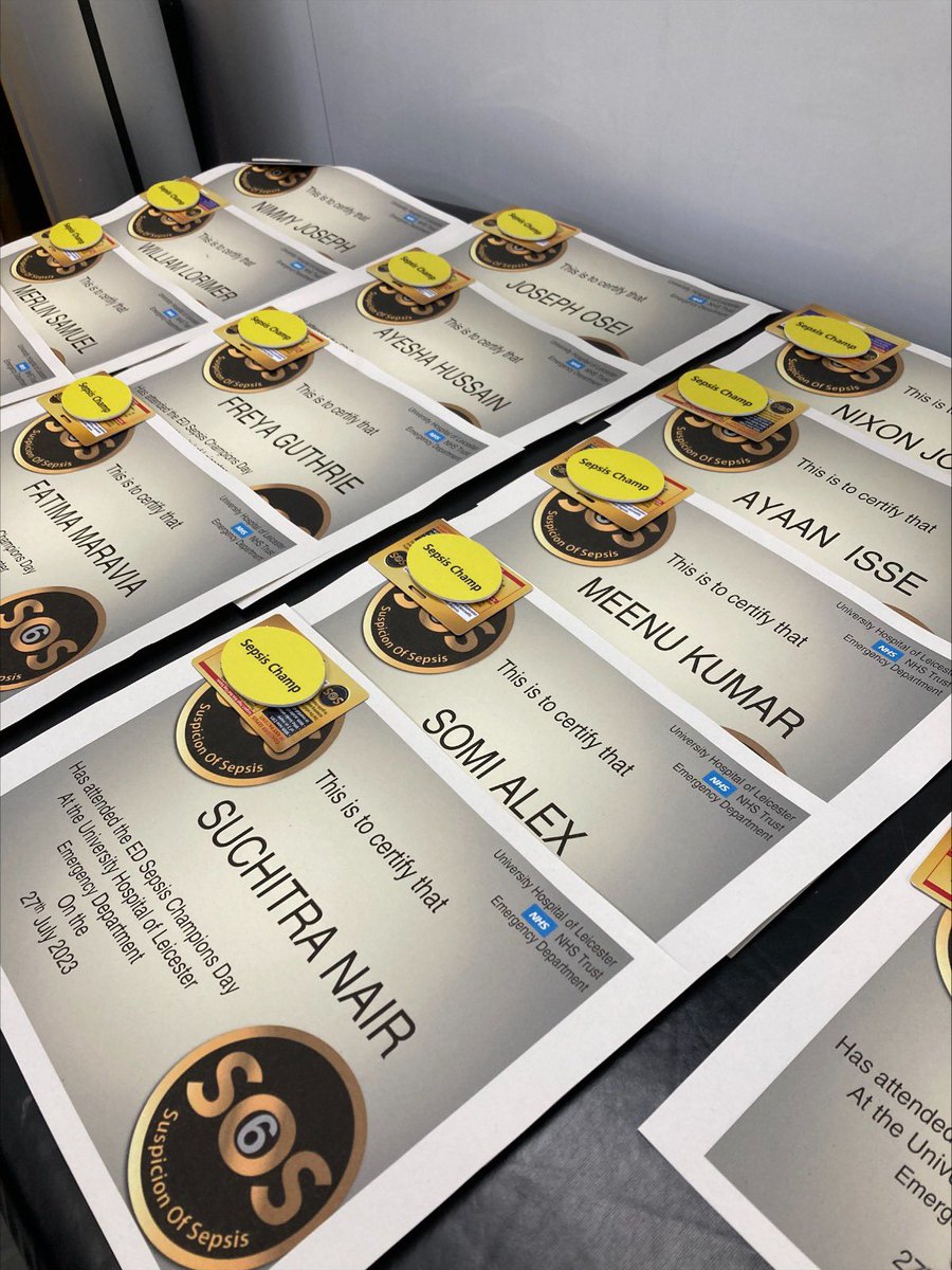 Another successful Sepsis training for our ED Staff!! New Sepsis Champions in the making 🎉 <a href="/beccibeno/">Becci D</a> <a href="/DART_UHL/">DART_UHL</a> 
#sepsis #EDnurses