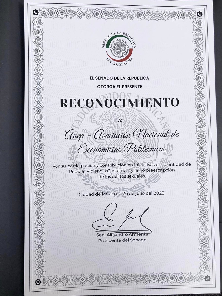 anepmx's tweet photo. El día de hoy nuestra asociación y nuestro presidente Francisco Javier Hernández Salcedo tuvimos el honor de recibir reconocimiento en el Senado de la Republica de parte del presidente de la mesa directiva Sen. Alejandro Armenta... https://t.co/RfqUgflFUi