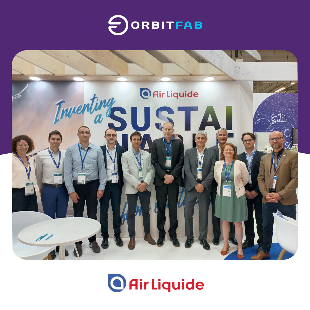 We've signed a #partnership agreement with @AirLiquideGroup to make space operations more sustainable. 🌍

Orbit Fab plans to set up orbital refueling stations ⛽ and Air Liquide will support with its expertise on rare gases ☁️ &amp; develop propellant management technology bricks.