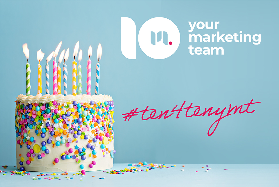 To celebrate our 10th anniversary, we're offering a #prizedraw to win 10 hours of free #marketingconsultancy for your business. Find out more and enter on our website (Terms and Conditions apply): yourmarketingteam.co.uk/ten4ten.html# #Ten4TenYMT