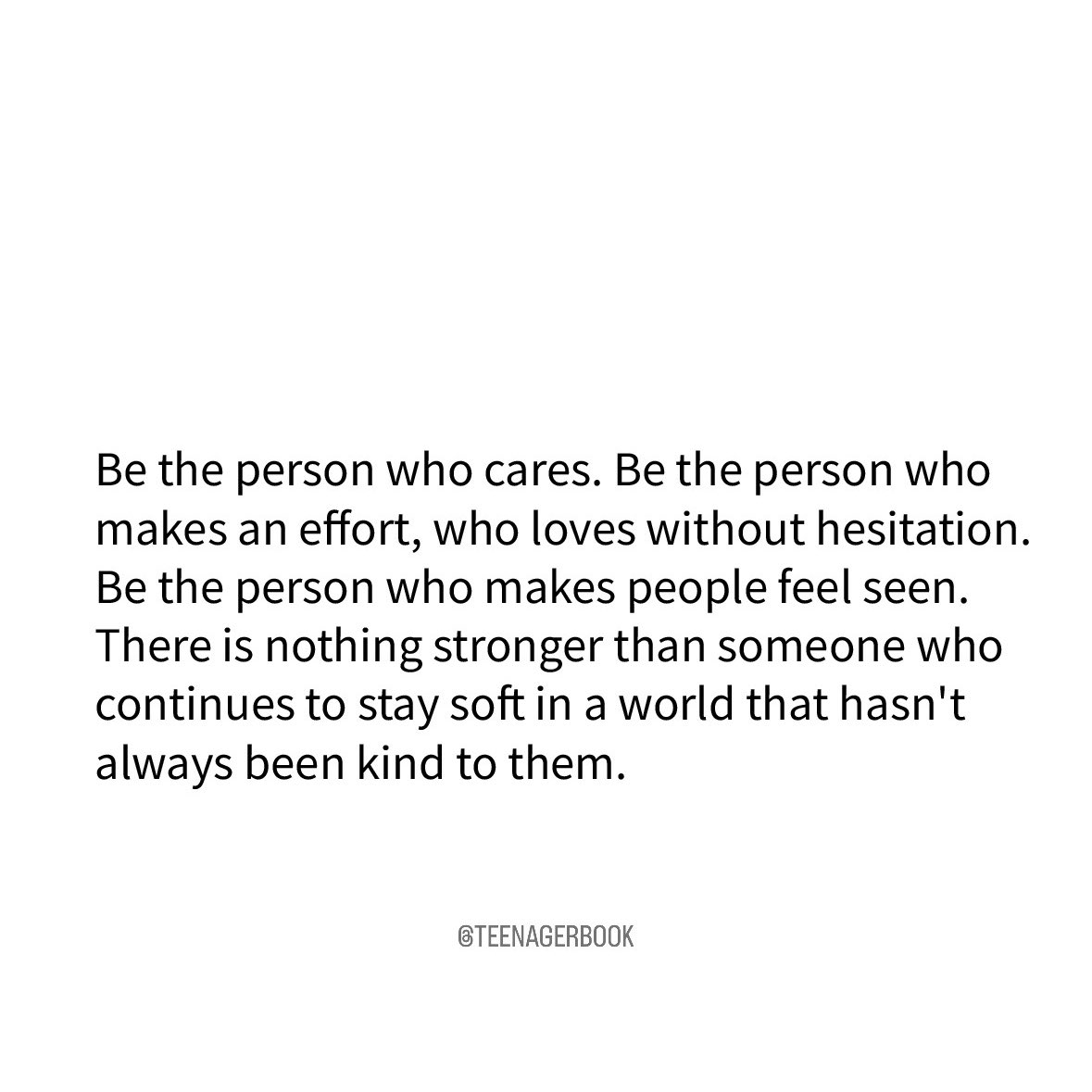 Be that person ✨