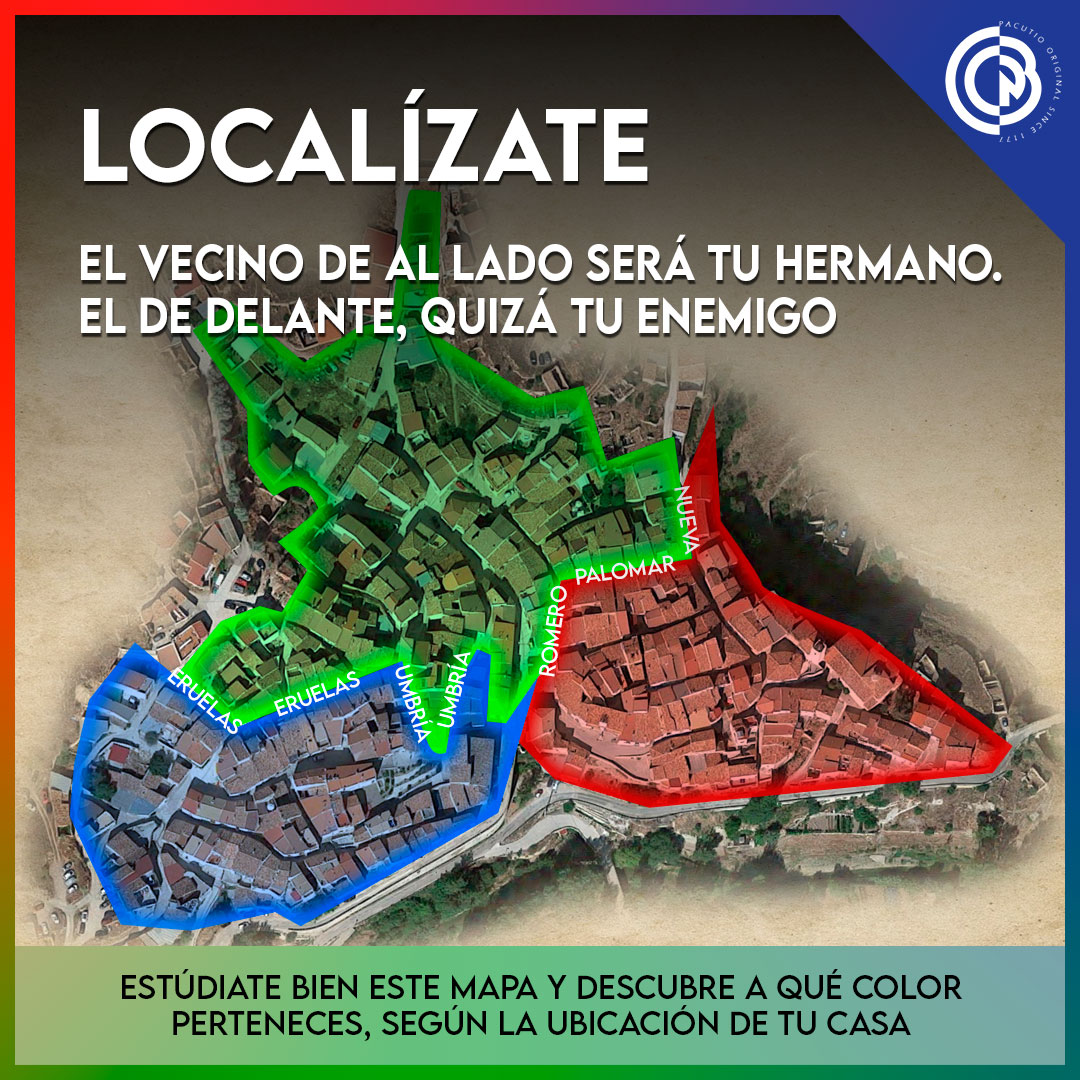 obonenfiestas's tweet photo. ¿Però que locura es este mapa? 🤯
Busca tu casa de Obón y mira a qué color pertenece 🔵🟢🔴
 ¿Te has localizado? Pues empieza a familiarizarte con ese color.  Próximamente os daremos más indicaciones. 
¡Llenemos Obón de rojos, verdes y azules! 🏘 https://t.co/Xb5JpN9QRJ