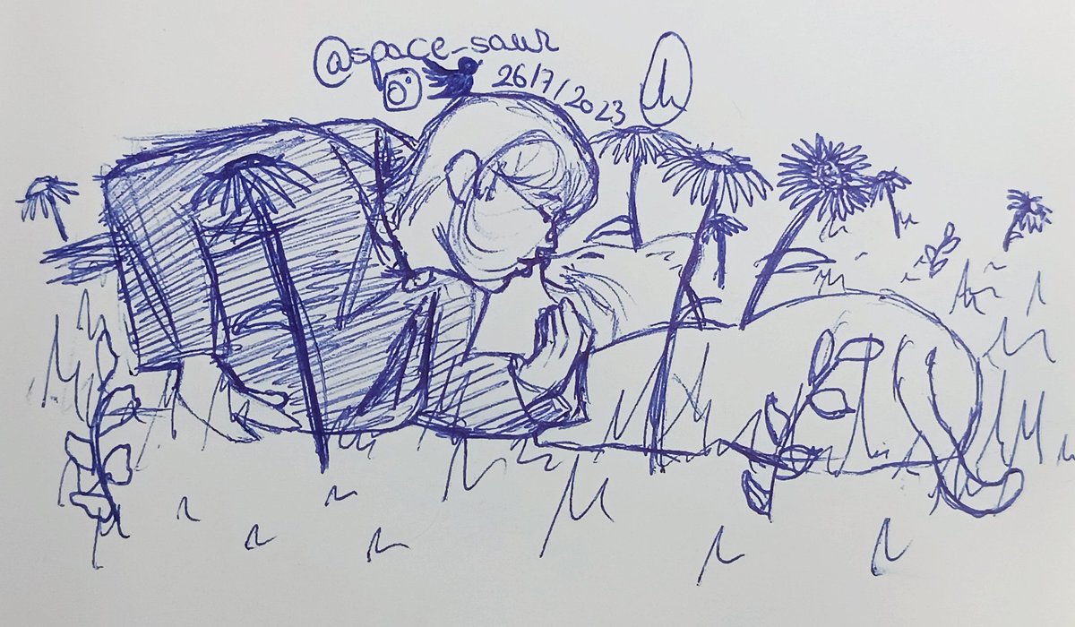 lapinwinart's tweet photo. Minho finds a stray cat between a sunflower field and he lays down to give him some love 💕🌻
(A little messy but I've never drawn anyone in that position) https://t.co/0Fb8UR1DzI
