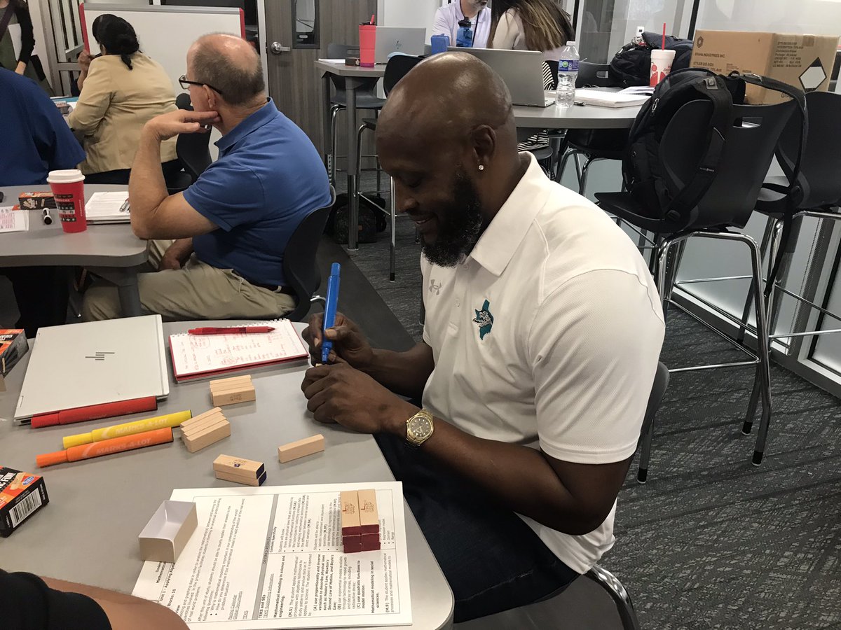 ladonnaschwab's tweet photo. Secondary math new hires getting creative on how to use Jenga in there classes this year. @garveyt1 @LaToyaCDawson @MadisonBottoms #wearecfbmath #cfbproud #cfbisd https://t.co/F70ZAyfh0A