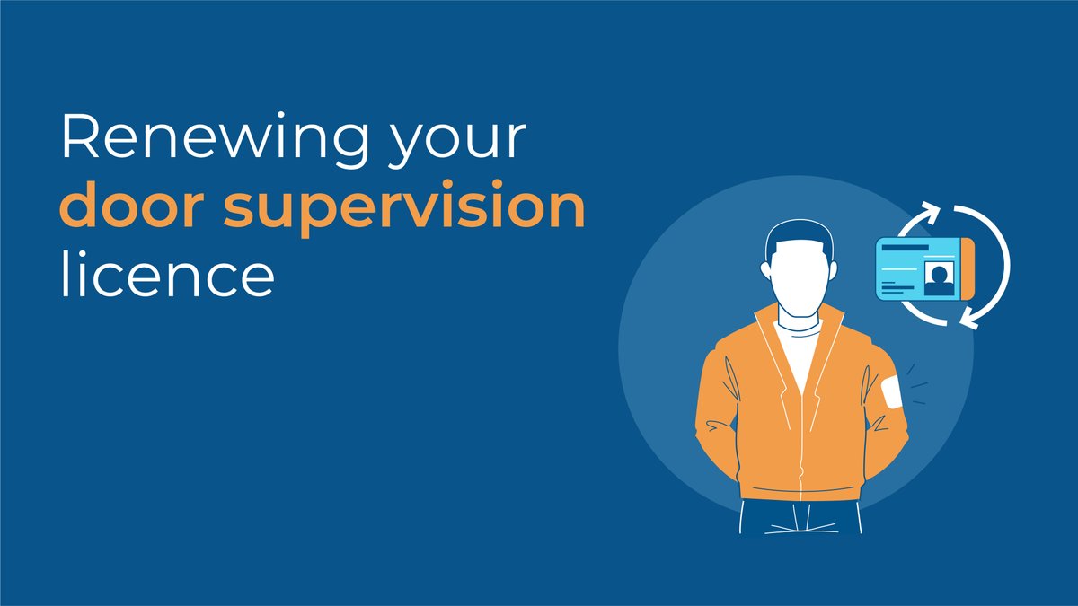 SIAuk's tweet photo. Need to renew your door supervision licence?

Watch our new video to find out what training you’ll need to complete to be eligible for renewal.

Each video contains YouTube chapter timestamps allowing you to jump to specific sections > https://t.co/G1250fxGXd

#SIALicensingVideos https://t.co/crCpztM7t7