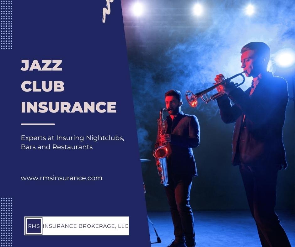 RMS_HG's tweet image. RMS Insurance Brokerage, LLC offers a specialized jazz club insurance program that provides tailored coverage for your specific needs. Contact us today for comprehensive protection in case of any mishap. 
rmsinsurance.com/hospitality-in… 
#RMSInsurance #JazzClub #InsurancePolicy