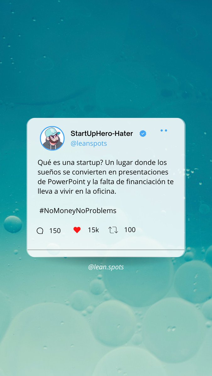 StartUp Hero-Hater (@leanspots) on Twitter photo 