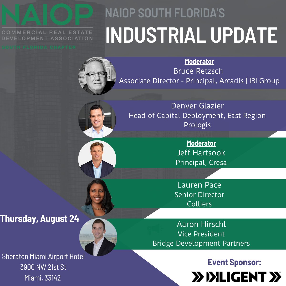 Wondering how the Miami Industrial sector is doing so far in 2023? You won't want to miss the August 24th update in Miami!

Early-Bird registration rates are available for a limited time: members.naiopsfl.org/ap/Events/Regi…