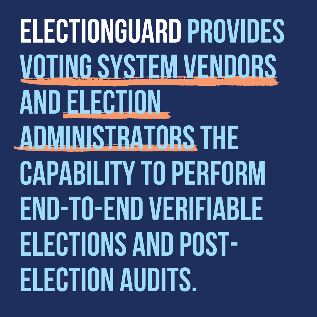 CSGovts's tweet photo. We'd like to announce the launch of the Election Technology Initiative (ETI): a partnership between CSG and The Tunrout (@TurnoutRocks).

With #ElectionGuard, ETI uses open-source tech to increase security, transparency, and voter confidence in the U.S.

https://t.co/xxLC4jRjKj https://t.co/dSDaaKjIKx