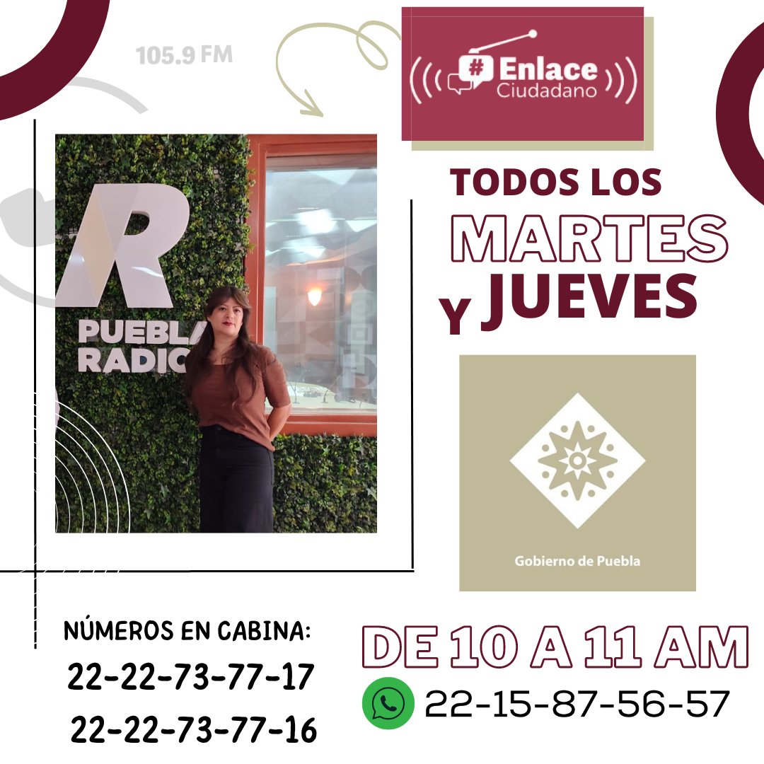 Errorstv7's tweet photo. Hoy en #EnlceCiudadano nos acompañará @anelnochebuena, titular de @PueblaMuseos.
En vivo por la frecuencia 105.9 FM 🎙️ SET 📻 y en línea:
https://t.co/TcNuWtpNEW…
#SETRadio
#DondePueblaSeEscucha
#HablemosDeMuseos https://t.co/oSKvpuMZns