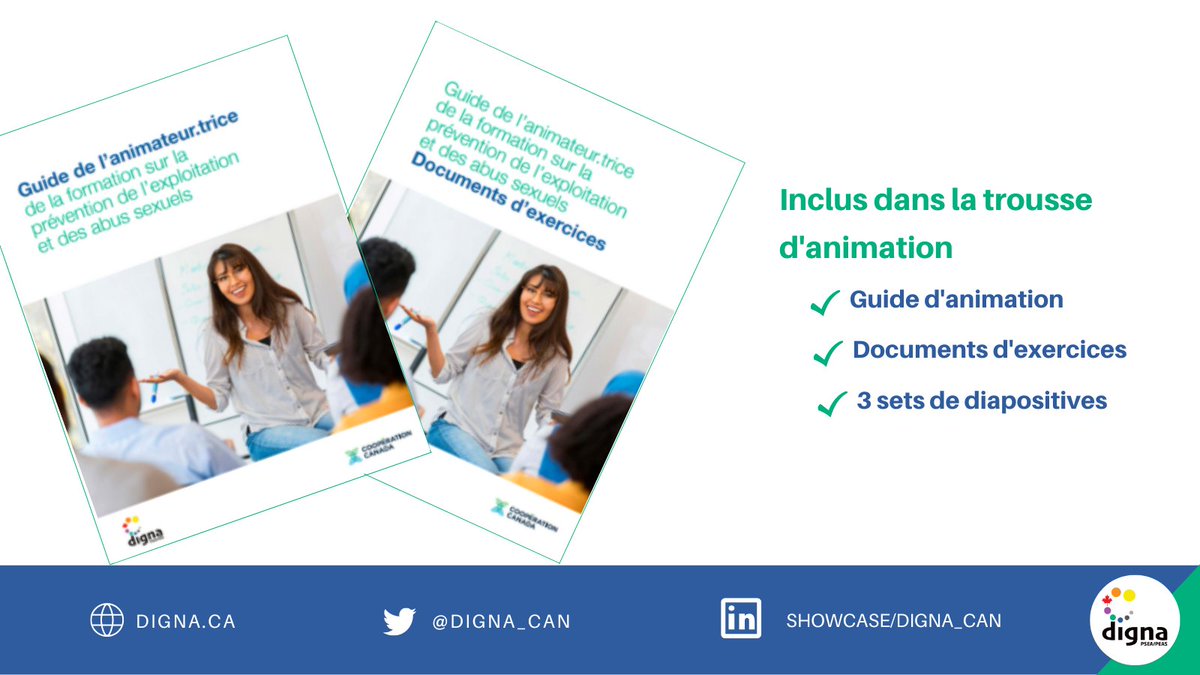 digna_can's tweet photo. Le matériel de la formation des formateur-trice-s de Digna est désormais disponible sur notre site web.
Ce cours est conçu pour renforcer les capacités des points focaux et du personnel de #PEAHS, pour former leurs collègues et autres acteur-trice-s.
➡️ https://t.co/RUZzdjoNlf https://t.co/b3k4mTupbE