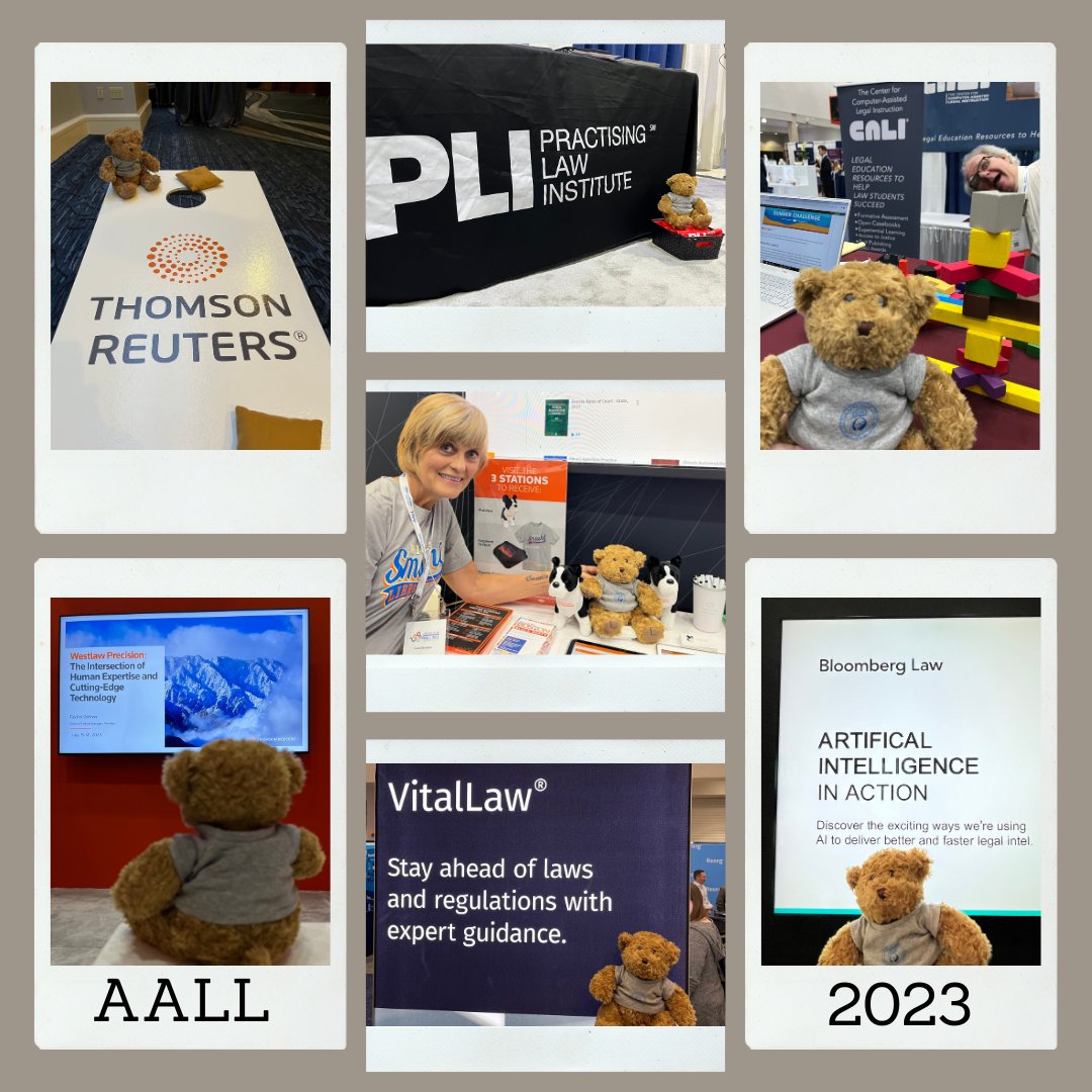 GWLawLibrary's tweet photo. J Cub visited some vendors while at AALL!
@thomsonreuters @PractLawInst @caliorg @Wolters_Kluwer @bloomberglaw
#jcub #Boston #AALL #gwlawlibrary #jacobburnslawlibrary #jcubtravelstoo
#thomsonreuters #practisinglawinstitute #CALI #westlaw #wolterskluwer #bloomberg https://t.co/uEj4EnO7H6