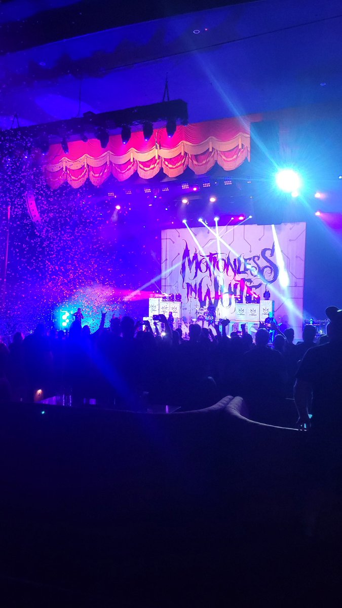 Thank you for an amazing concert last night💜 <a href="/ChrisMotionless/">Chris Motionless</a> <a href="/justinxMIW/">Justin Morrow</a> <a href="/chenzomauro/">Vinny Mauro</a> <a href="/RyanMIW/">Яyaи</a> <a href="/rickyolsonx/">Ricky Olson</a> <a href="/MIWband/">Motionless In White</a>

My 15th? time seeing my favorite band that speaks to my broken soul.