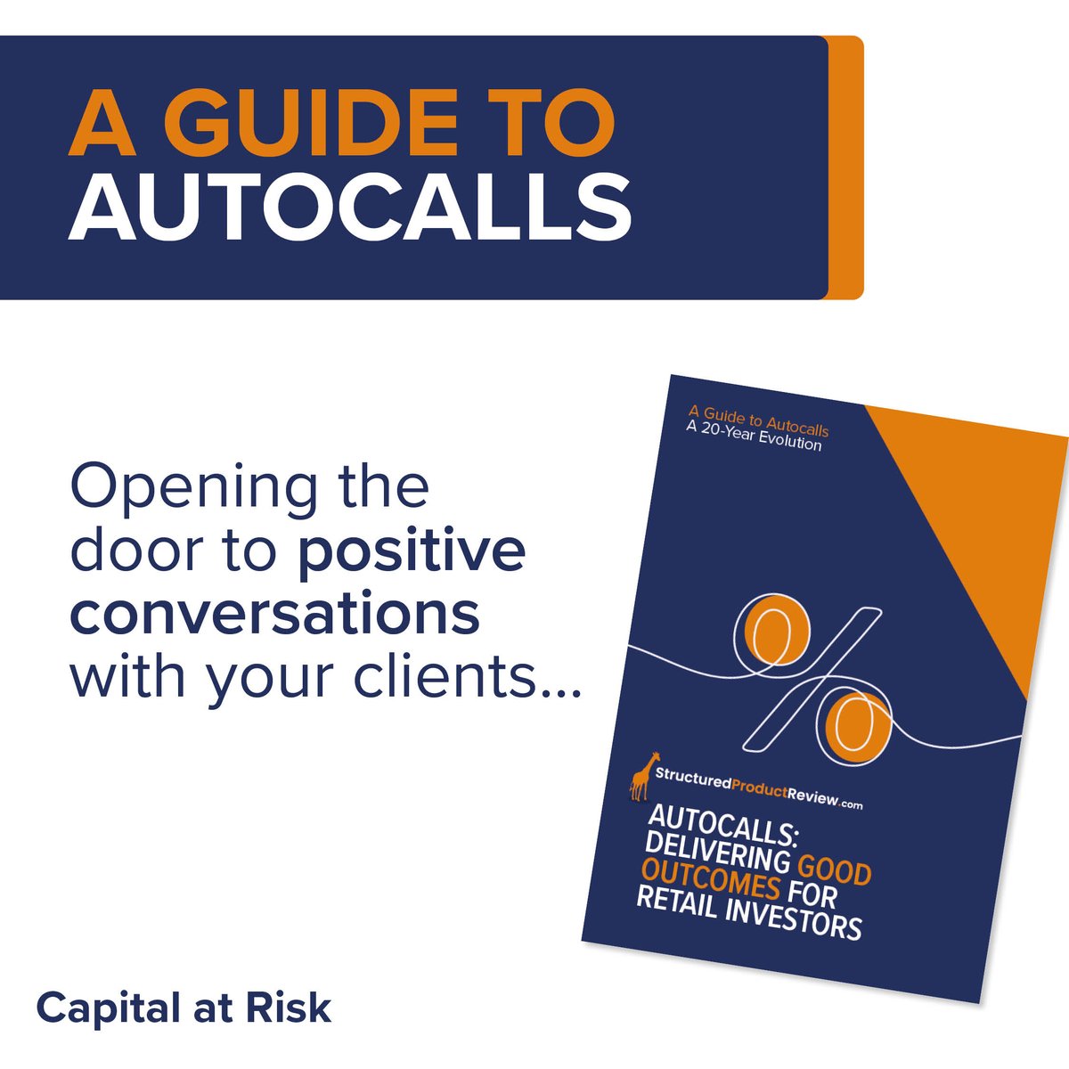 structured_prod's tweet photo. Unlock our guide and discover how Autocall investments could help you achieve positive conversations with your clients.

https://t.co/tdmbYmrgul

#Autocalls #Guide #Investments #ConsumerDuty https://t.co/HnSvBze43X