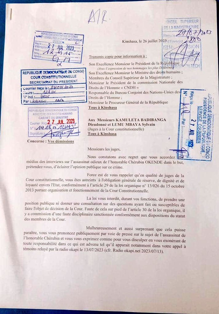 JUSTICE POUR CHÉRUBIN OKENDE tweet media