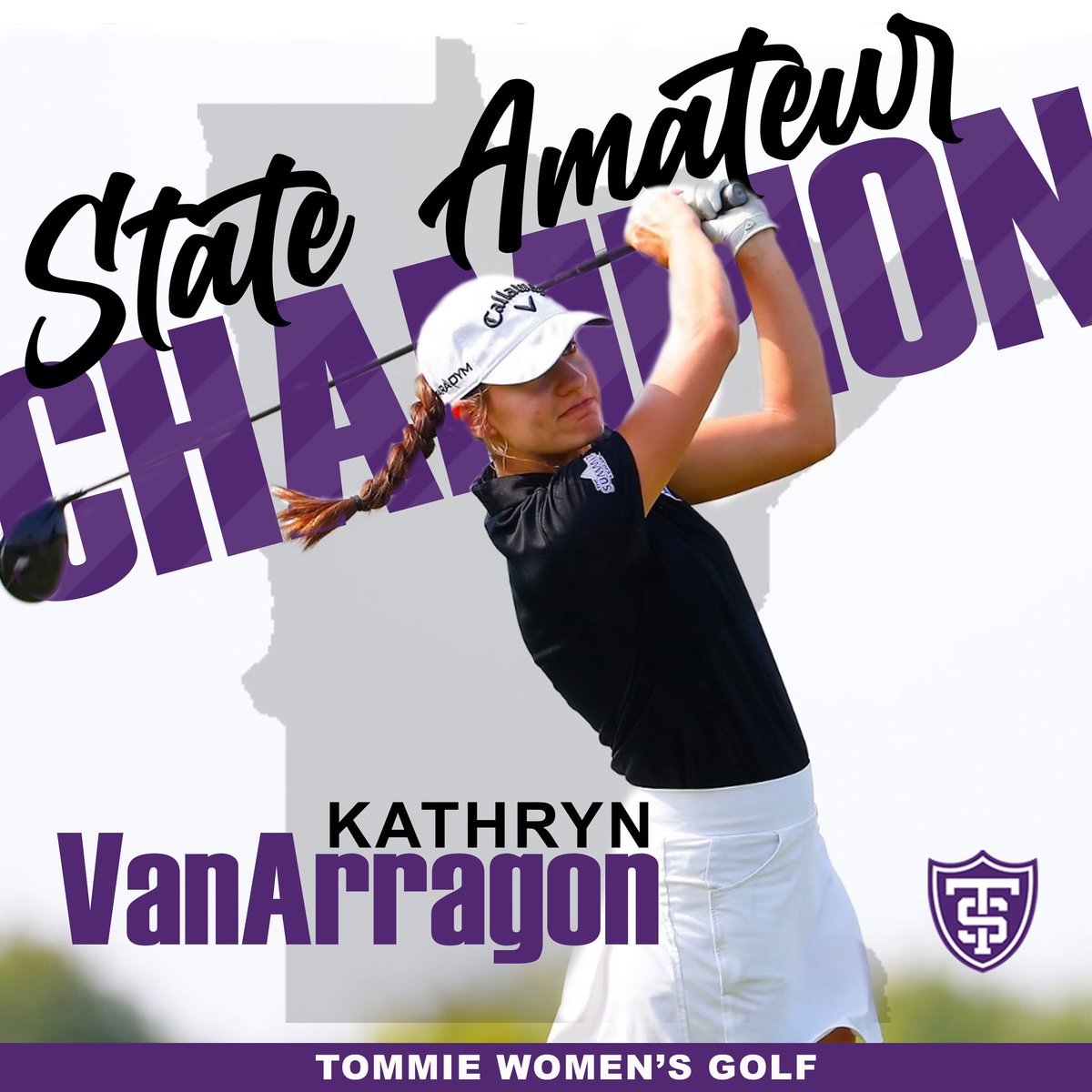 A huge congratulations to Kathryn VanArragon for winning the Minnesota State Amateur today at Baker National with a three day total of -1. Way to go Kathryn!  Isabelle Lynch placed third. Niki Reineke, Courtney Wedin and Emma Davies were all in the top 20.  Great tournament!