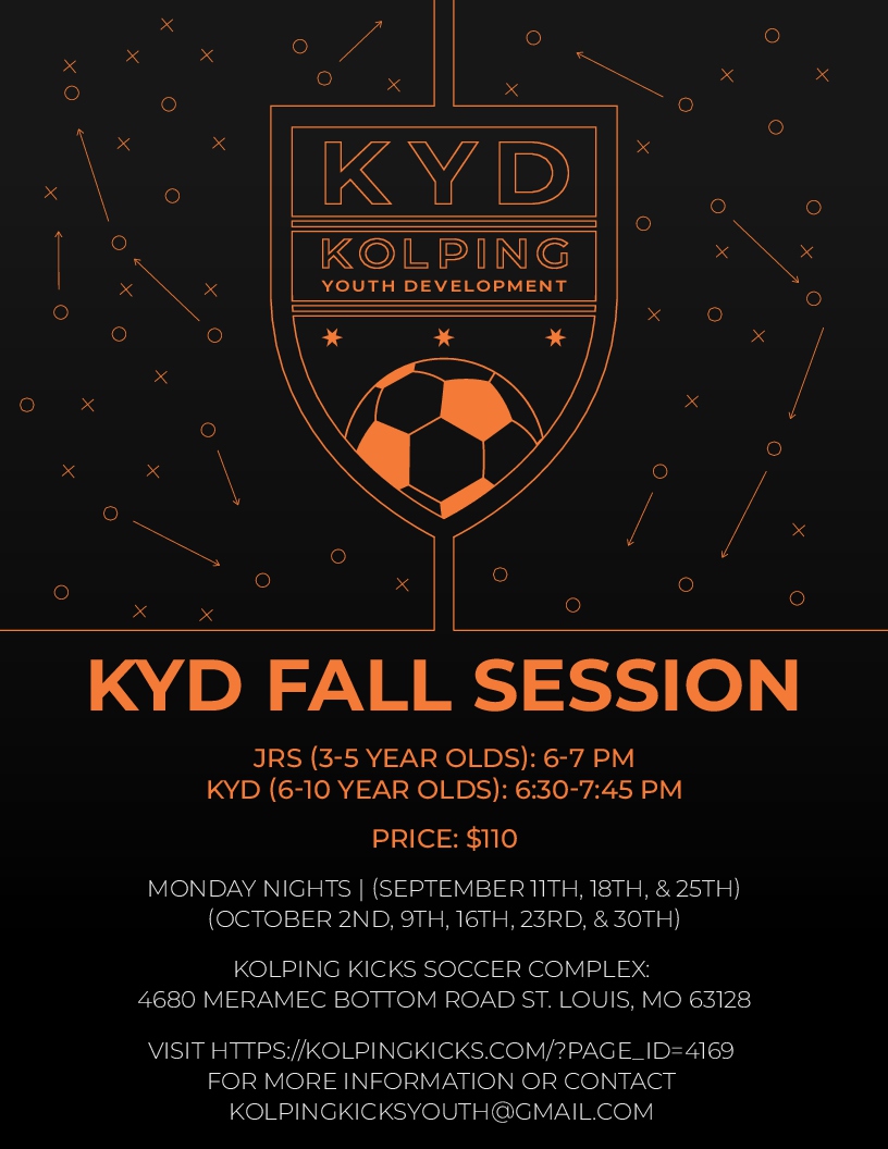 Kolping KYD Summer Program Application Link: kolpingkicks.com/?page_id=3836

Don't miss this program! Contact Abby at abby.basler@gmail.com
