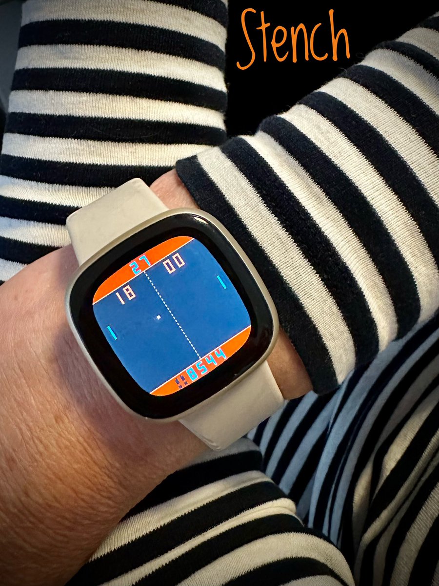 DANdFRA's tweet photo. What’s on your #fitbit today? Genius  “Stench” #watchface #clockface by Gondwana Software for #fitbit #fitbitversa #fitbitsense #fitbitversa2 #fitbitversa3 #fitbitversa4 #made4fitbit #fitness #steps #google #smartwatch #fashion https://t.co/IeJphIQyfK