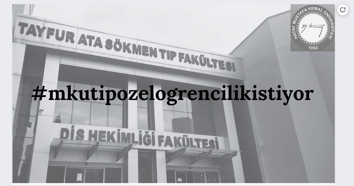 dilarabout's tweet photo. Hatay Mustafa Kemal Üniversitesi Tıp Fakültesi deprem sonucu oluşan imkansızlıkları göz ardı ederek yüzyüze eğitim yapmayı planlamaktadır. Öğrenciler için asgari koşullar sağlanamamaktadır. Bu yüzden özel öğrencilik hakkı sunulmasını talep ediyoruz.
#mkutipozelogrencilikistiyor https://t.co/CqN5wsEK5V