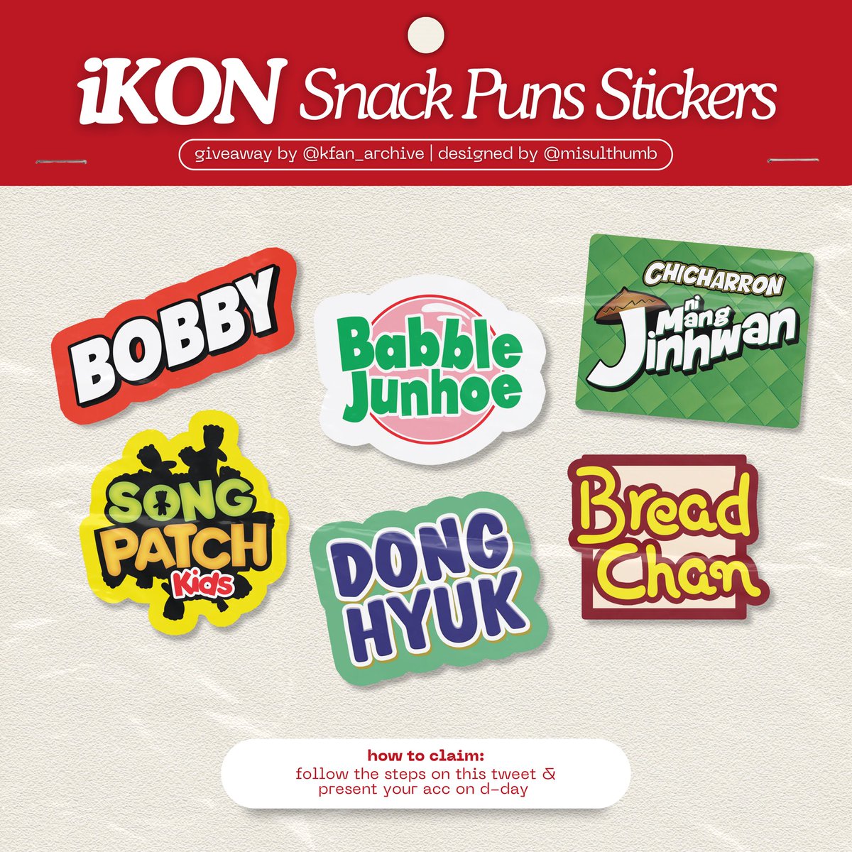 kfan_archive's tweet photo. #iKONinMANILA2023 Giveaway/Freebies ✨

Follow these steps to Win!
╰➤ rt &amp; like this tweet
╰➤ follow me and @misulthumb
╰➤ reply any iKON related tags &amp; proof that you follow us (will open reply on Aug 4 – 8pm)

first 50 iKONICS to reply will get the sticker pack on DDAY 🌸 https://t.co/6H9msmbndv