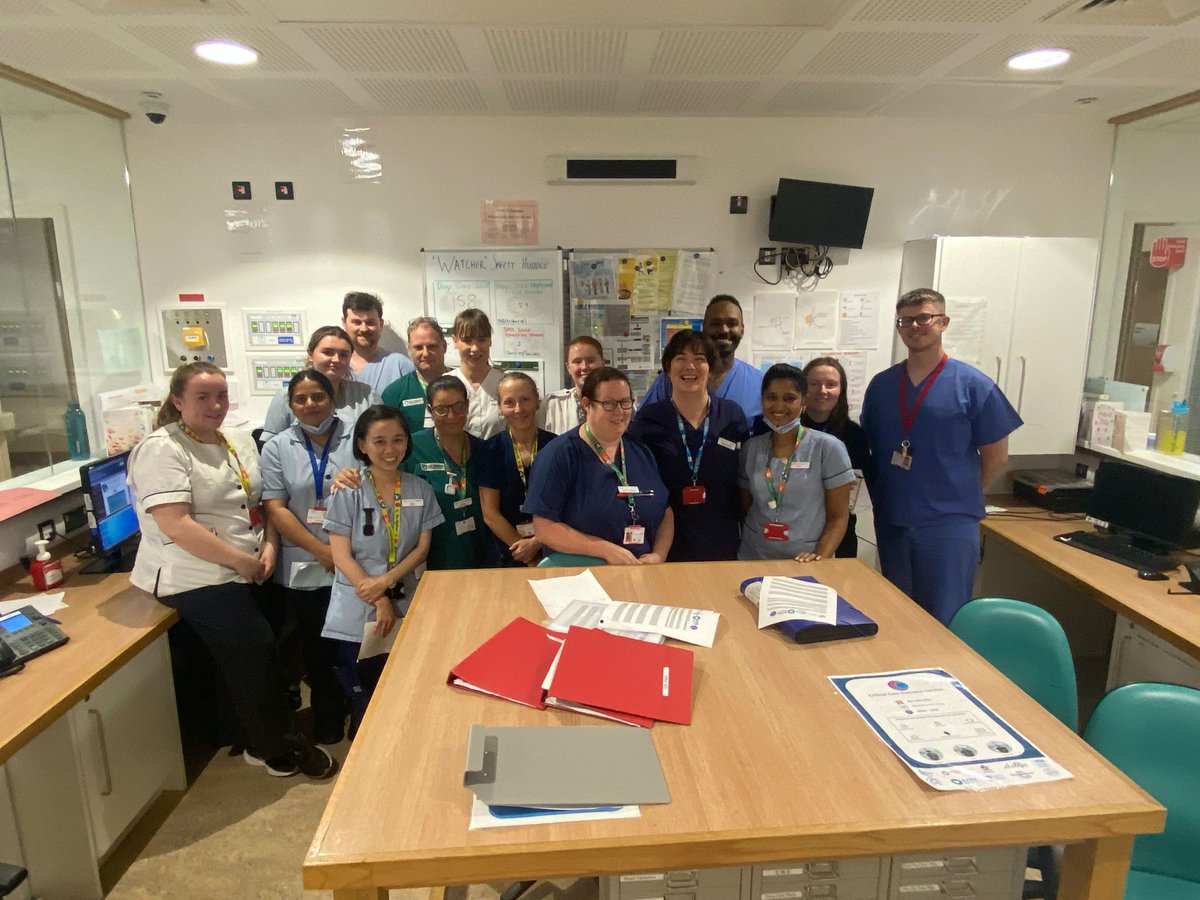 NursingOlol's tweet photo. Watcher MDT Safety in action  @ NG 3 Acute Surgical Unit in OLOL. Celebrating  nearly 6 months (158 days) without cardiac arrest call. Patient safety at the forefront of care. #q4caution #DPIP @NursingOlol @RCPI_news @OLOLM4E @ConlonCiaran @srcostello78 @mopbedd https://t.co/Dsu1SAZ7s0