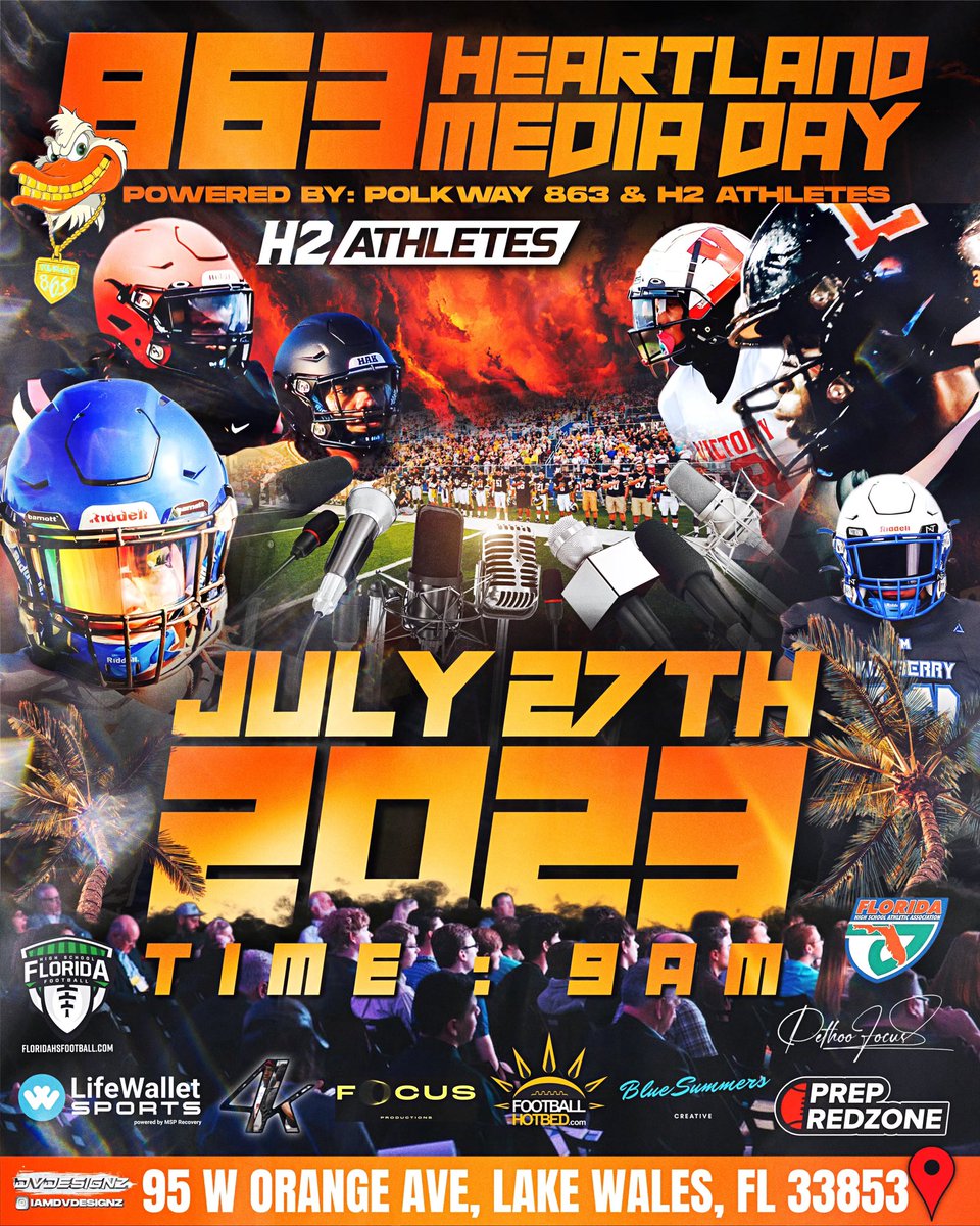 Hasani (H2) | Football Recruiting (@h2_recruiting) on Twitter photo Up next: Clewiston Football <a href="/ClewistonFB/">Clewiston High School Football</a>
#863HeartlandMediaDay
youtube.com/live/X0mxNu_b5β¦ Up next: Clewiston Football <a href="/ClewistonFB/">Clewiston High School Football</a>
#863HeartlandMediaDay
youtube.com/live/X0mxNu_b5β¦