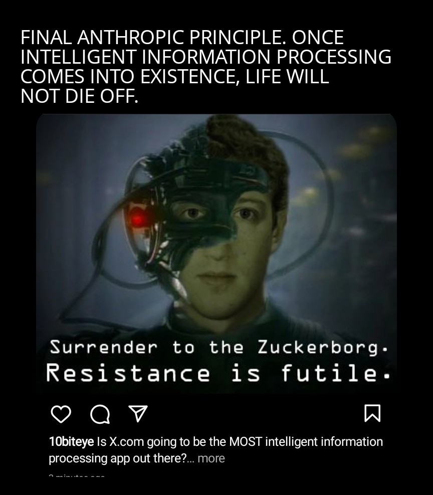 10BitEye's tweet image. Intelligent life in cosmology &amp;amp; the Fermi Paradox. #quantumcosmology #globalgeneralrelativity #quantummechanics #quantumtunneling #fermiparadox #franktipler #intelligentlife #cosmology #frankayala #aliens #UFOs #anthropicprinciple #finalanthropicprinciple

franktipler.com/intelligent-li…