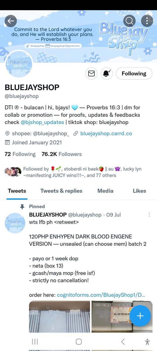 ailoeyouu's tweet photo. @bluejayshop hoping to win po 🙏 https://t.co/UjuALXjo3d