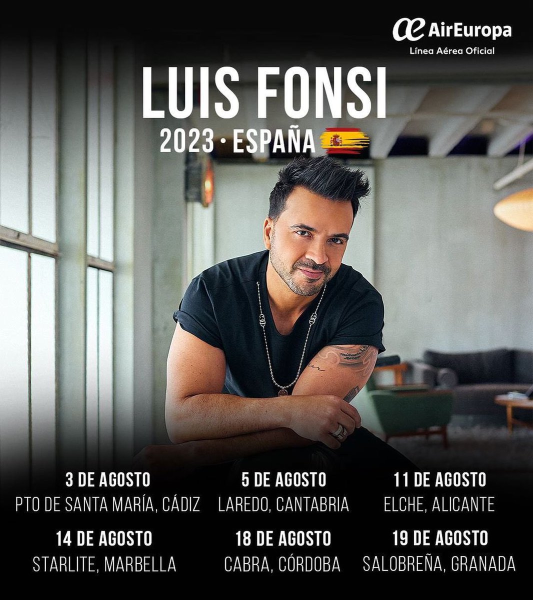 Ya empaque las maletas, las canciones y las ganas de pasarla increíble con ustedes este verano. Nos vemos en unos días España 🇪🇸❤️