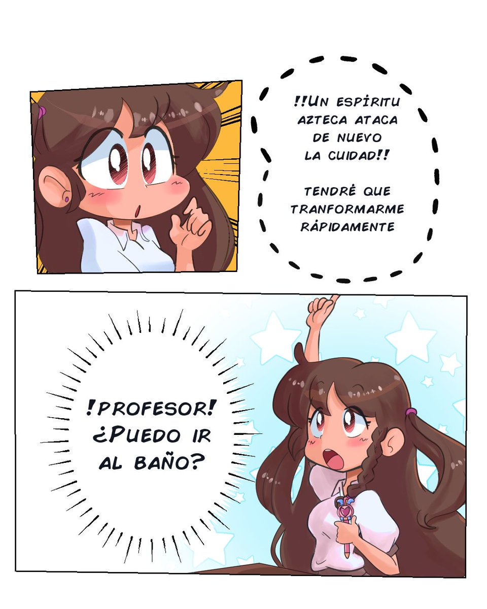 edd00chan's tweet photo. Si las Magical Girls vivieran en LATAM (A mi tampoco me dejaban ir al baño nunca 🥲) #PRETTYDEITY https://t.co/Ekq9P1jO7m