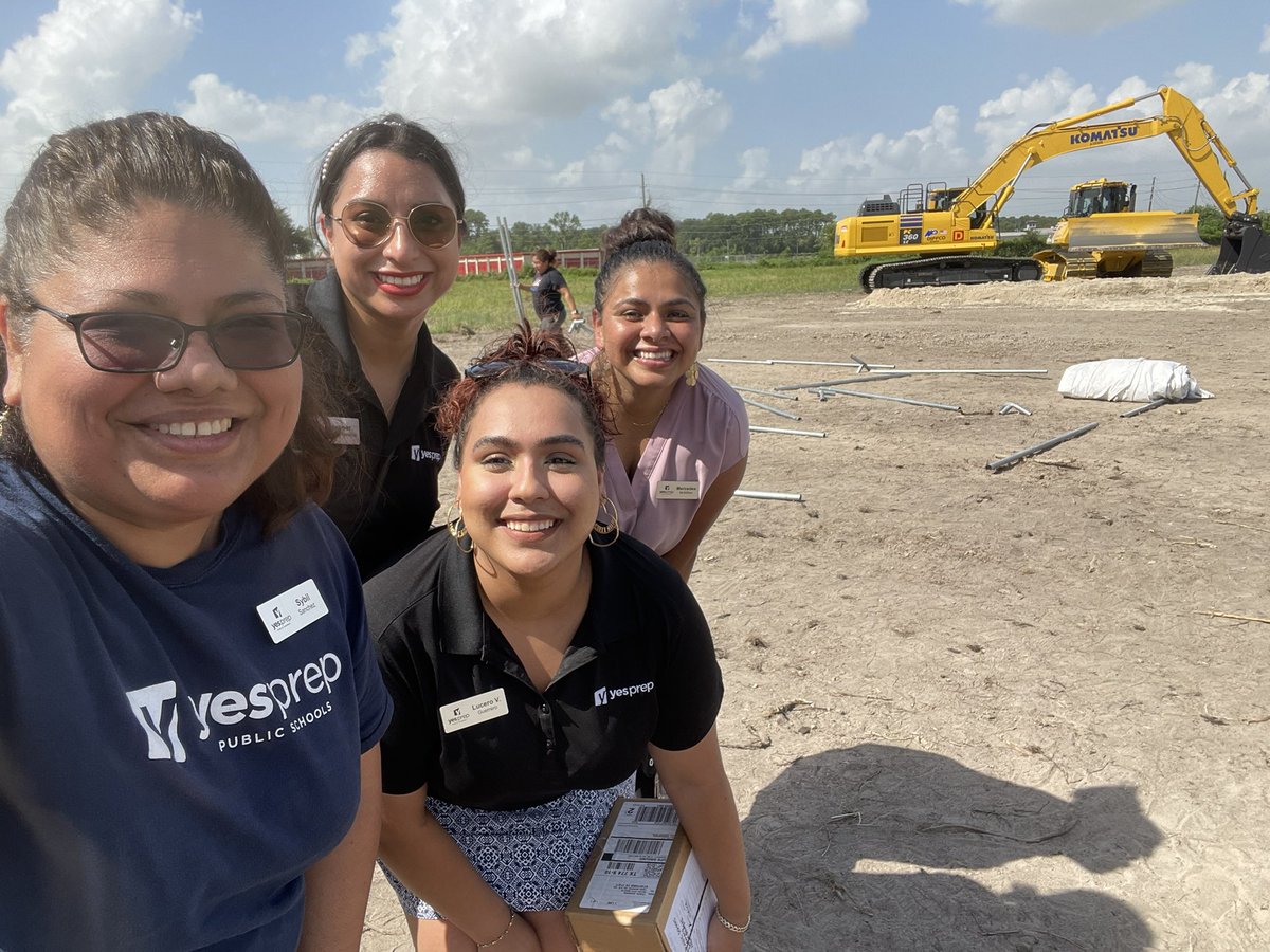 sybil_sanchez's tweet photo. Second groundbreaking a success! Today we broke ground in a new area for @YESPrep. YES Prep North Rankin Elementary will open in August 2024. 

Congrats to these ladies on another great event. One more to go tomorrow in the Hobby area. https://t.co/O4xS6hfw8c